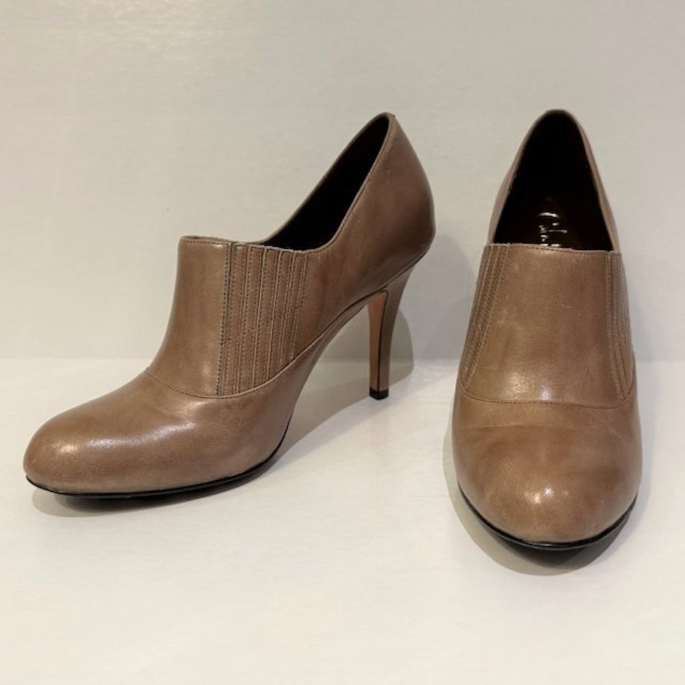 Cole Haan Nike Air Talia Gore Leather Ankle Bootie Heels w/ Original Box